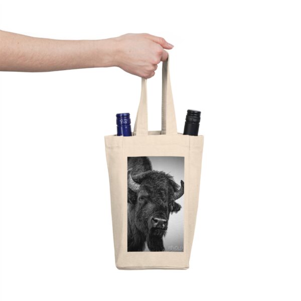 Double Wine Tote Bag featuring BOSS OF THE BADLANDS | Exclusive Photo by Fevold Photography