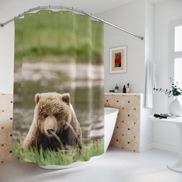 Shower Curtain featuring BEAR STARE | Exclusive Photo by Fevold Photography - Image 4