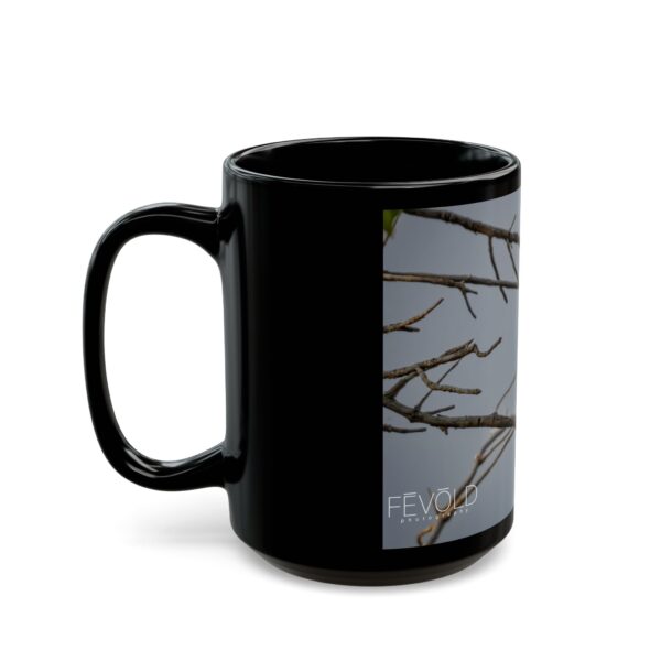 Black Mug (11oz, 15oz) Featuring AMERICAN KESTREL | Exclusive Photography by Fevold Photography - Image 9