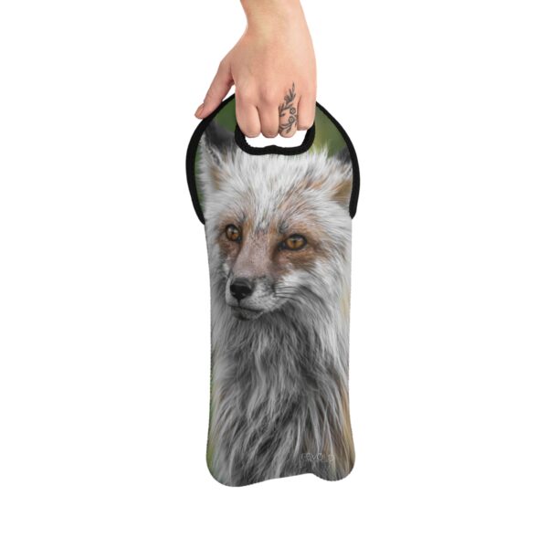 Wine Tote Bag featuring FOXY | Exclusive Photo by Fevold Photography - Image 3