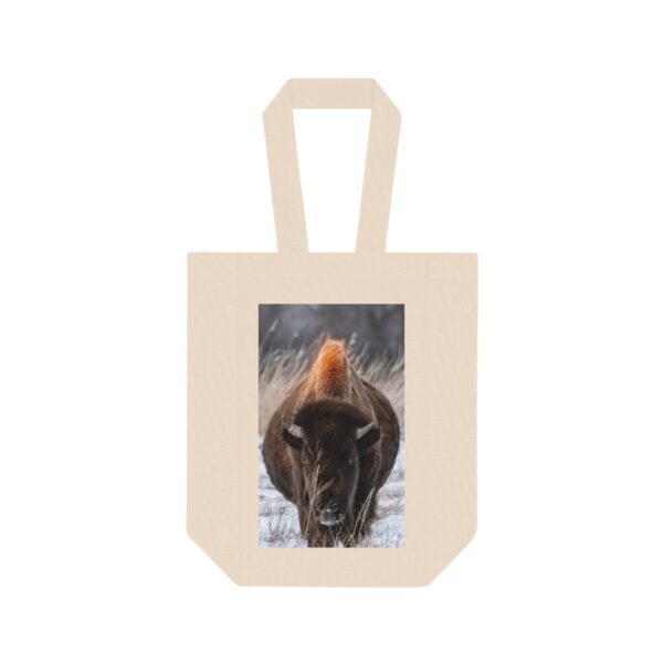 Double Wine Tote Bag featuring NORTH DAKOTA ICON | Exclusive Photo by Fevold Photography