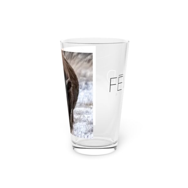 Pint Glass (16oz), Featuring NORTH DAKOTA ICON | Exclusive photography by Fevold Photography - Image 3