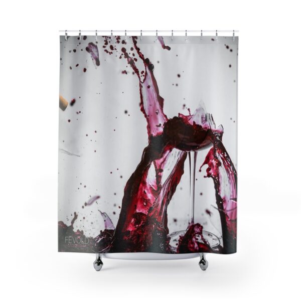 Shower Curtain featuring WINE SHATTERS | Exclusive Photo by Fevold Photography