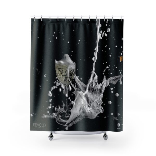 Shower Curtain featuring CHAMPAGNE SHATTERS | Exclusive Photo by Fevold Photography