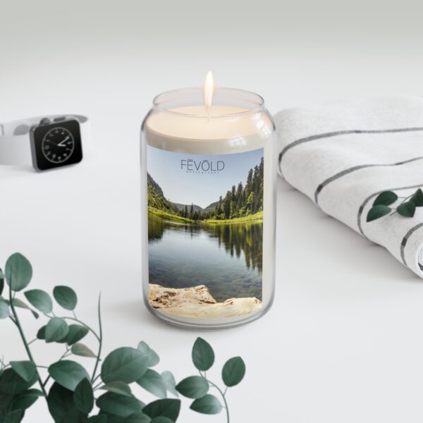 Scented Candle, 13.75oz Featuring A GLIMPSE OF THE BLACK HILLS | Exclusive Photography by Fevold Photography