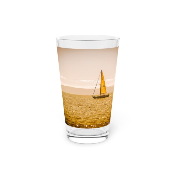 Pint Glass (16oz), Featuring NOT A CARE IN THE WORLD | Exclusive photography by Fevold Photography