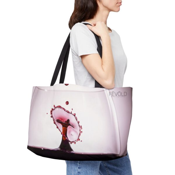 The Weekender Tote Bag.  Featuring SPLASH OF WINE | Exclusive Photography by Fevold Photography - Image 5