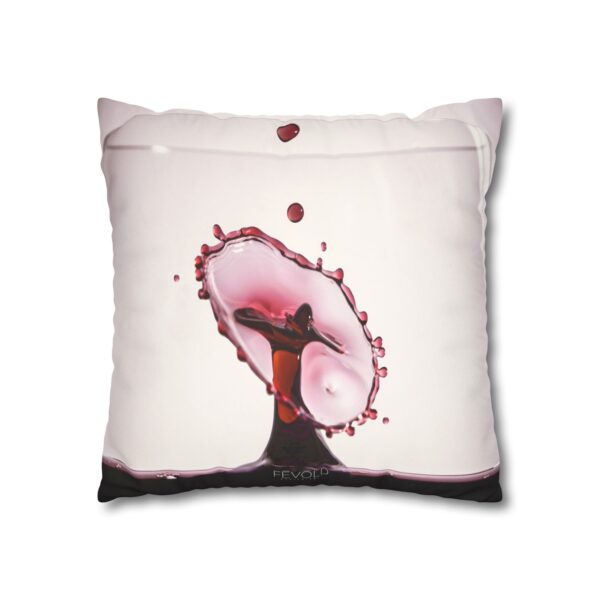 Uniquely Designed Faux Suede Square Pillowcase Featuring SPLASH OF WINE | Exclusive Photography by Fevold Photography - Image 11