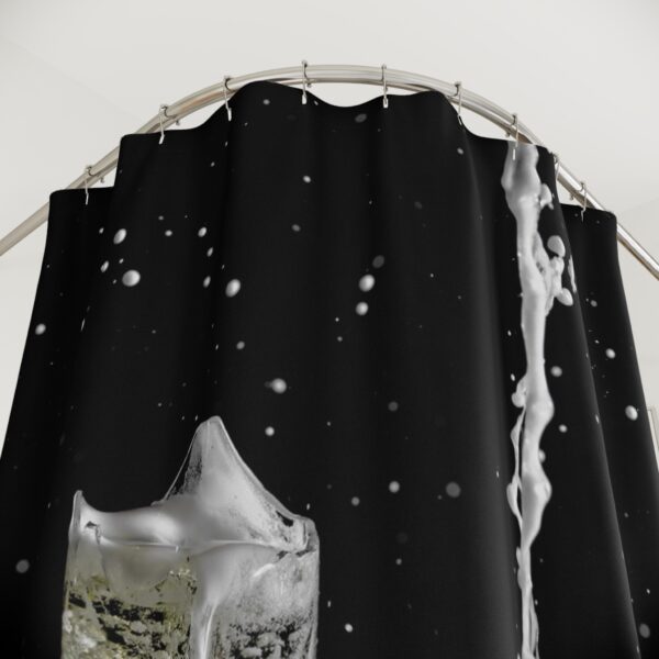 Shower Curtain featuring CHAMPAGNE SHATTERS | Exclusive Photo by Fevold Photography - Image 3