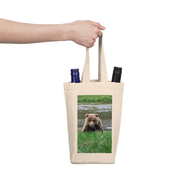 Double Wine Tote Bag featuring BEAR STARE | Exclusive Photo by Fevold Photography