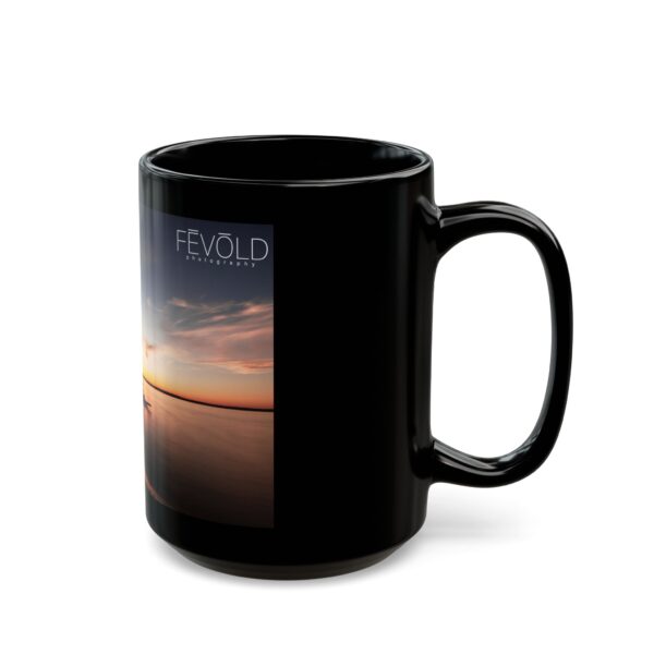 Black Mug (11oz, 15oz) Featuring DUSK AT SANDY BEACH | Exclusive Photography by Fevold Photography - Image 8