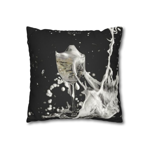 Uniquely Designed Faux Suede Square Pillowcase Featuring PARTY FOUL | Exclusive Photography by Fevold Photography - Image 3