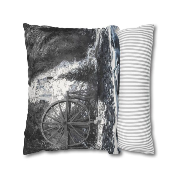 Uniquely Designed Faux Suede Square Pillowcase Featuring CONFLUENCE | Exclusive Photography by Fevold Photography - Image 14