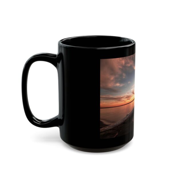 Black Mug (11oz, 15oz) Featuring DUSK AT SANDY BEACH | Exclusive Photography by Fevold Photography - Image 9