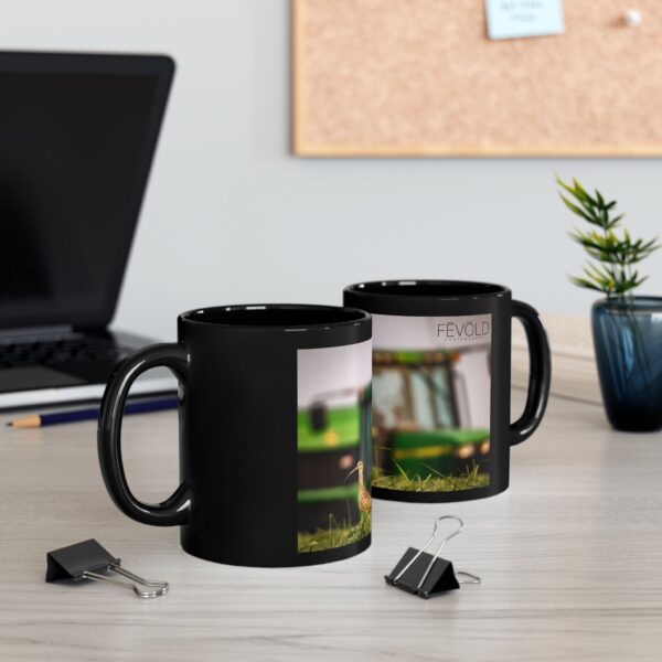 Black Mug (11oz, 15oz) Featuring A CURLEW IN ITS ELEMENT | Exclusive Photography by Fevold Photography - Image 2