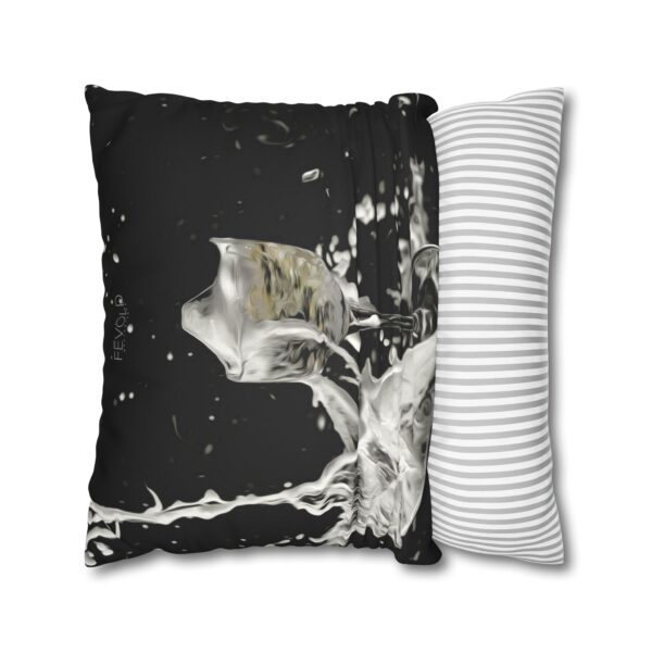 Uniquely Designed Faux Suede Square Pillowcase Featuring PARTY FOUL | Exclusive Photography by Fevold Photography - Image 14