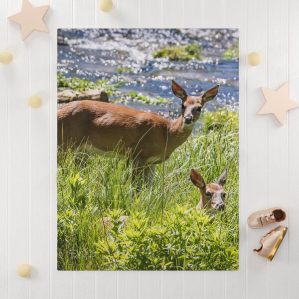 Fleece Baby Blanket featuring SPEARFISH CREEK IN JUNE | Exclusive Photography by Fevold Photography - Image 3