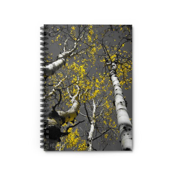 Spiral Notebook - Ruled Line Featuring LAST GOLDEN STARS OF AUTUMN Exclusive Photography by Fevold Photography