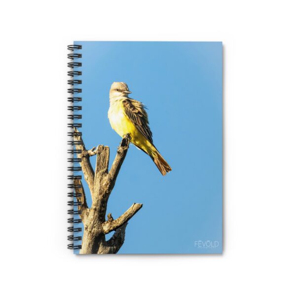 Spiral Notebook - Ruled Line Featuring WESTERN KINGBIRD Exclusive Photography by Fevold Photography