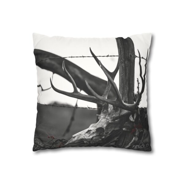 Uniquely Designed Faux Suede Square Pillowcase Featuring KILL PILE | Exclusive Photography by Fevold Photography - Image 7