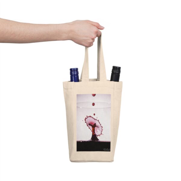 Double Wine Tote Bag featuring SPLASH OF WINE| Exclusive Photo by Fevold Photography - Image 2