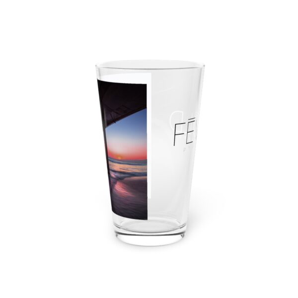 Pint Glass (16oz), Featuring CLEARING THE CACOPHONY IN MY MIND | Exclusive photography by Fevold Photography - Image 3