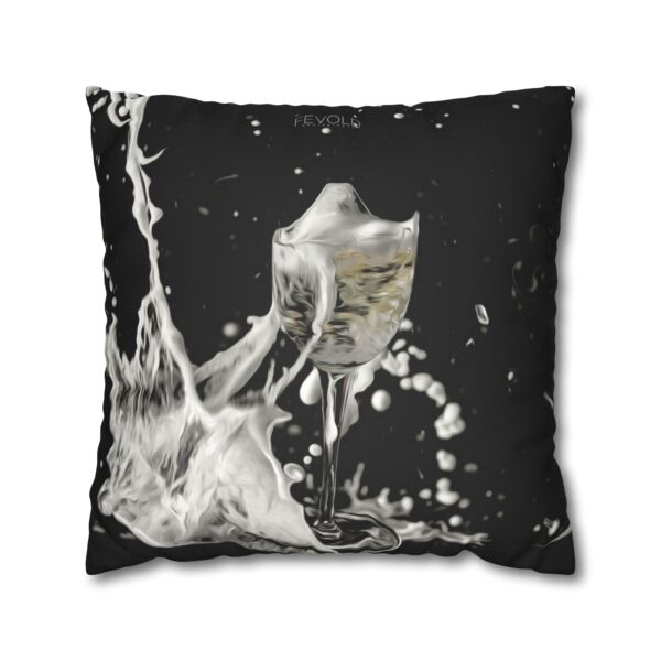 Uniquely Designed Faux Suede Square Pillowcase Featuring PARTY FOUL | Exclusive Photography by Fevold Photography - Image 13