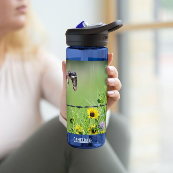 CamelBak Eddy®  Water Bottle, 20oz or 25oz | Featuring WESTERN KINGBIRD CHECKING OUT THE WILDFLOWERS | Exclusive Photography by Fevold Photography - Image 6