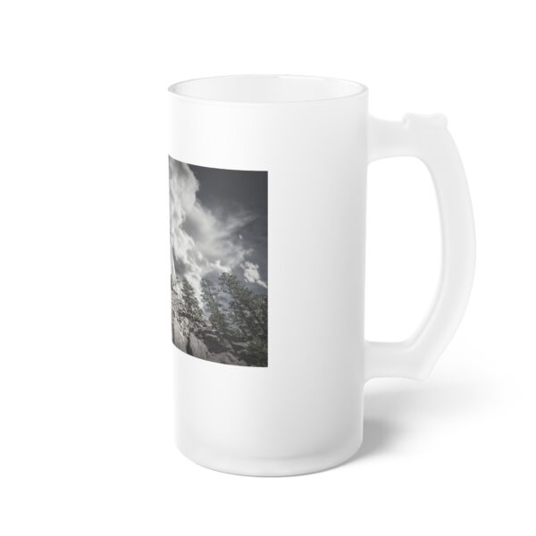 Frosted Glass Beer Mug Featuring DEVIL'S TOWER | Exclusive Photography by Fevold Photography - Image 4