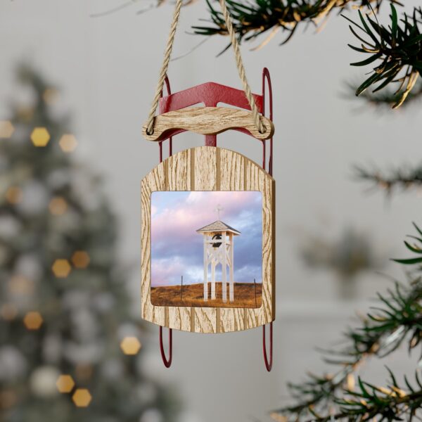 Sled Ornament featuring JOHN 8:12, Exclusive Photo by Fevold Photography - Image 7