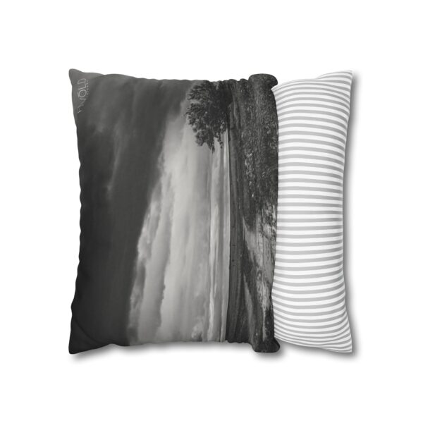 Uniquely Designed Faux Suede Square Pillowcase Featuring NORTH DAKOTA BACKROADS | Exclusive Photography by Fevold Photography - Image 10