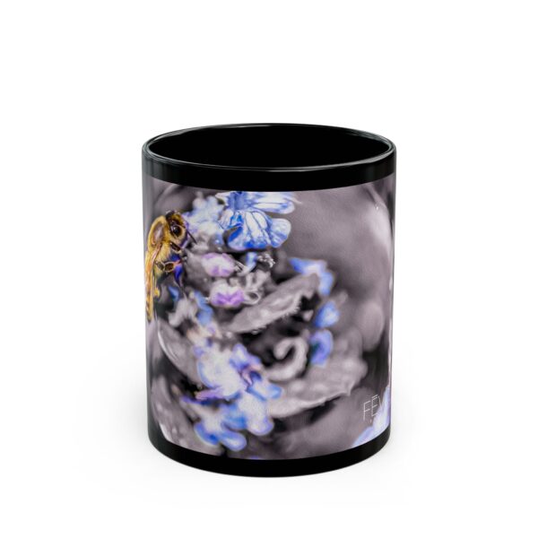 Black Mug (11oz, 15oz) Featuring BUBBLE BEE | Exclusive Photography by Fevold Photography - Image 2