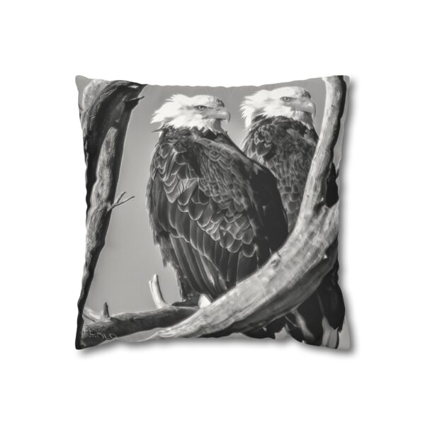 Uniquely Designed Faux Suede Square Pillowcase Featuring FIERCE | Exclusive Photography by Fevold Photography