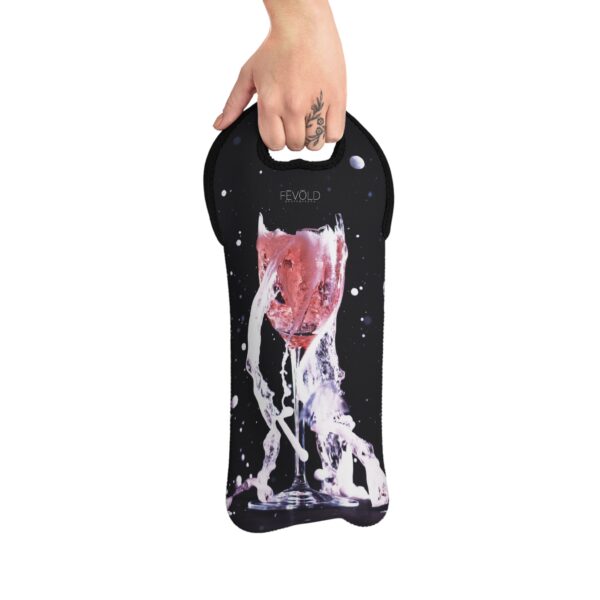 Wine Tote Bag featuring BLOWING BUBBLES, Exclusive Photo by Fevold Photography - Image 3