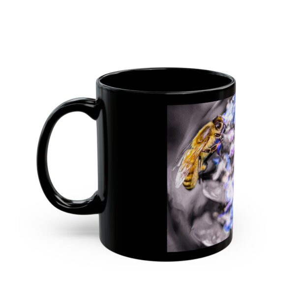 Black Mug (11oz, 15oz) Featuring BUBBLE BEE | Exclusive Photography by Fevold Photography - Image 4