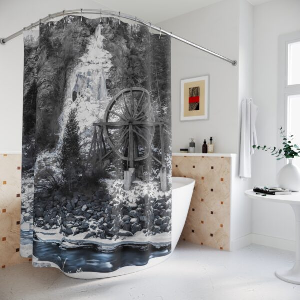 Shower Curtain featuring CONFLUENCE, Exclusive Photo by Fevold Photography - Image 4