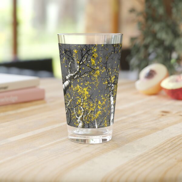 Pint Glass (16oz), Featuring GOLDEN STARS OF AUTUMN | Exclusive photography by Fevold Photography - Image 3