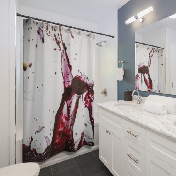 Shower Curtain featuring WINE SHATTERS | Exclusive Photo by Fevold Photography - Image 3