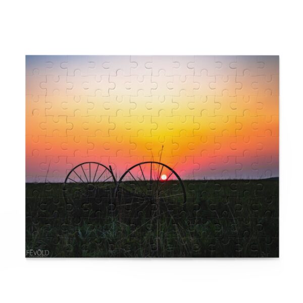 Puzzle (252-Piece) featuring DUSK IN NEBRASKA , Exclusive Photo by Fevold Photography - Image 5