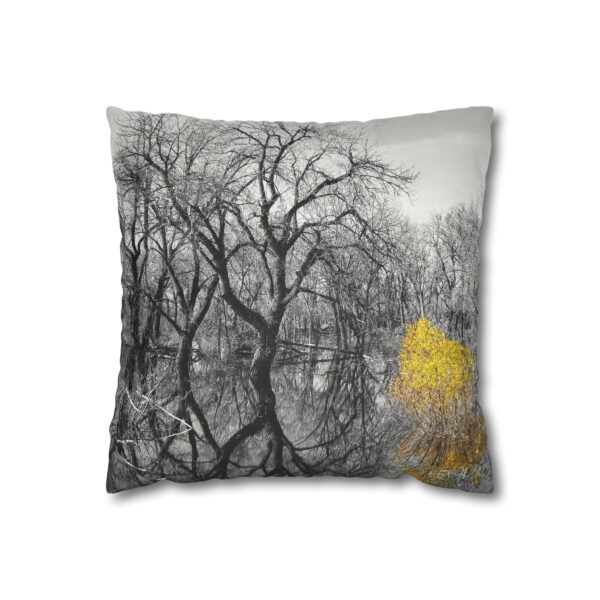 Uniquely Designed Faux Suede Square Pillowcase Featuring STAY STRONG | Exclusive Photography by Fevold Photography - Image 5