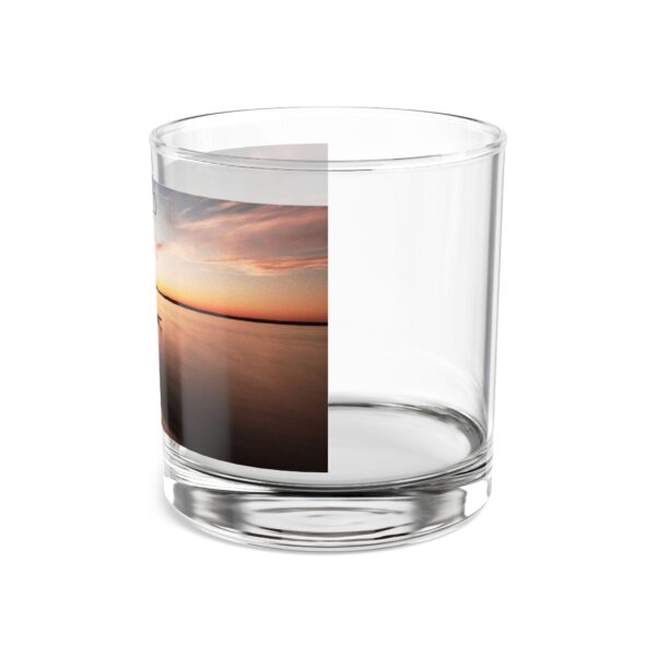 Rocks Glass, 10oz Featuring DUSK AT SANDY BEACH | Exclusive Photography by FEVOLD PHOTOGRAPHY - Image 6