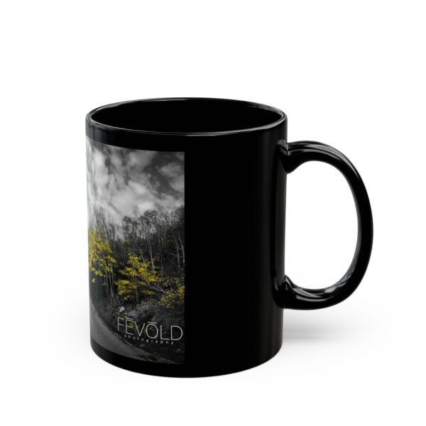 Black Mug (11oz, 15oz) Featuring LAST GLIMPSE OF AUTUMN | Exclusive Photography by Fevold Photography - Image 3