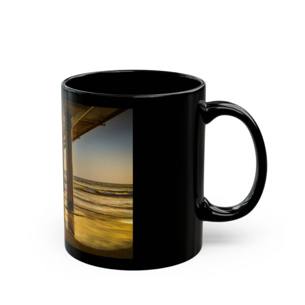 Black Mug (11oz, 15oz) Featuring GOLDEN HOUR AT VENICE BEACH | Exclusive Photography by Fevold Photography - Image 3