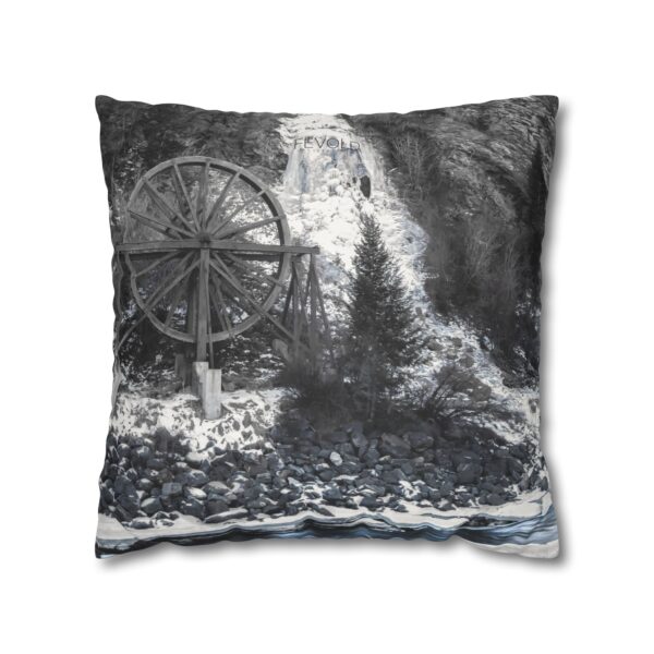 Uniquely Designed Faux Suede Square Pillowcase Featuring CONFLUENCE | Exclusive Photography by Fevold Photography - Image 9