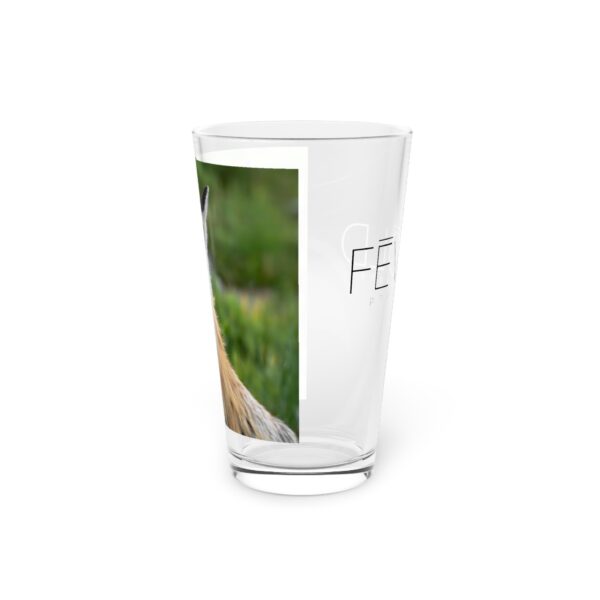 Pint Glass (16oz), Featuring FOXY | Exclusive photography by Fevold Photography - Image 5