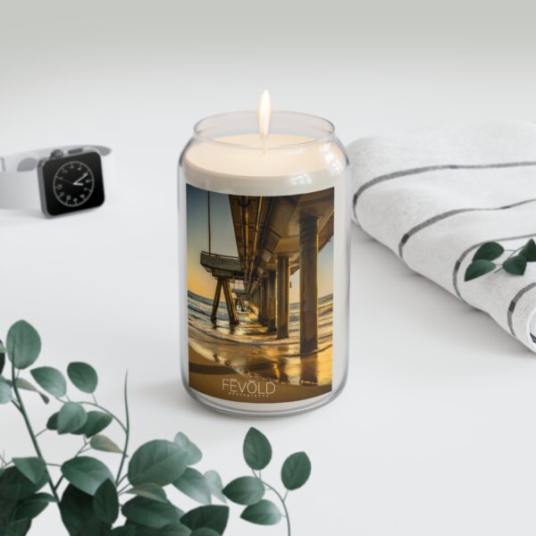 Scented Candle, 13.75oz Featuring GOLDEN HOUR AT VENICE BEACH | Exclusive Photography by Fevold Photography - Image 13