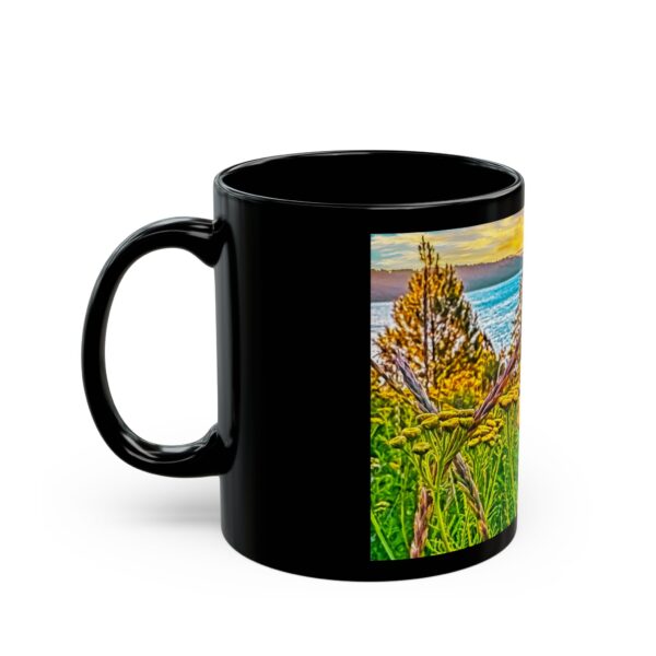 Black Mug (11oz, 15oz) Featuring SUNRISE OVER LAKE COEUR d'ALENE | Exclusive Photography by Fevold Photography - Image 4