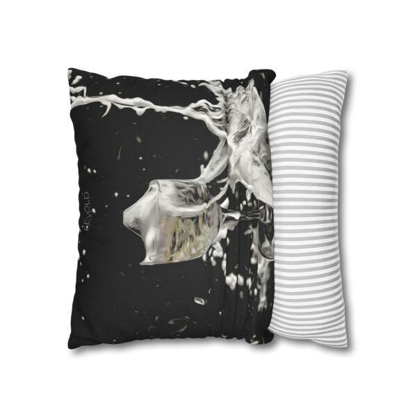 Uniquely Designed Faux Suede Square Pillowcase Featuring PARTY FOUL | Exclusive Photography by Fevold Photography - Image 8