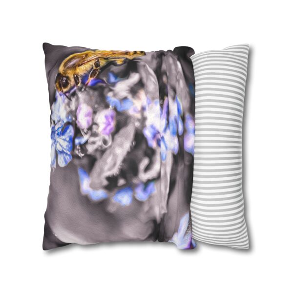 Uniquely Designed Faux Suede Square Pillowcase Featuring BUBBLE BEE | Exclusive Photography by Fevold Photography - Image 14