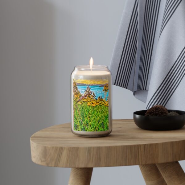 Scented Candle, 13.75oz Featuring SUNRISE OVER LAKE COEUR d'ALENE| Exclusive Photography by Fevold Photography - Image 9